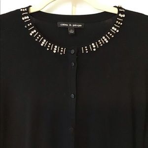 Cable and gauge lightweight sweater.